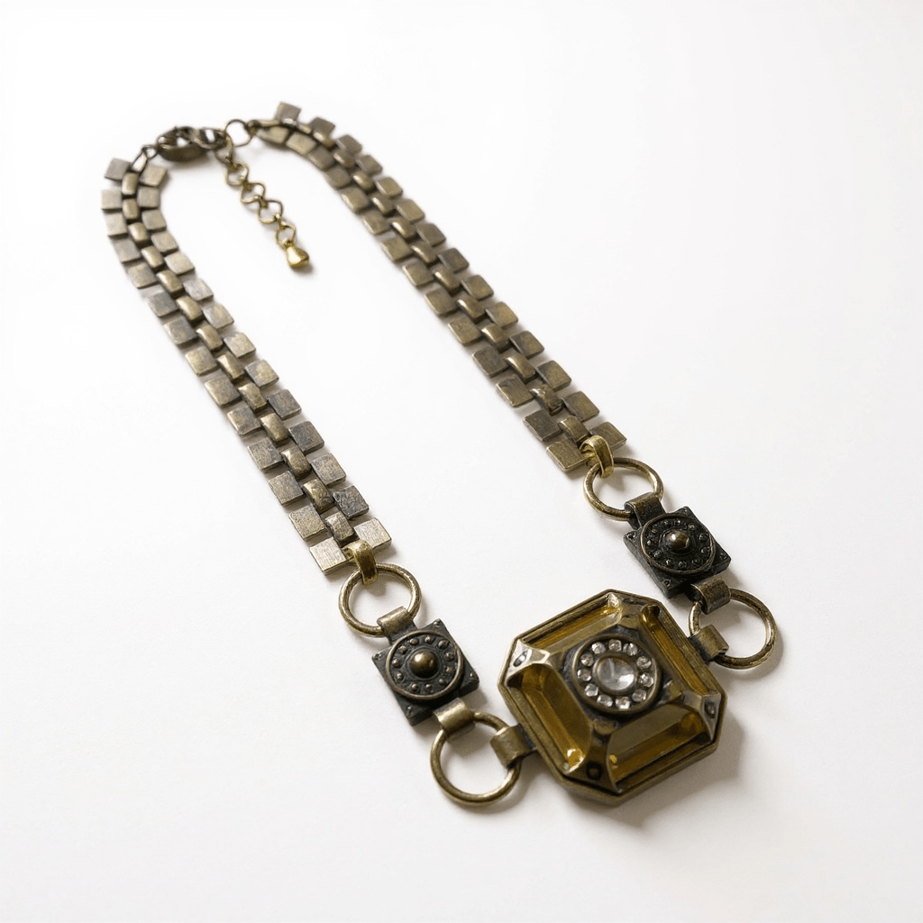 Vintage Balkan Gold Necklace - Necklace
