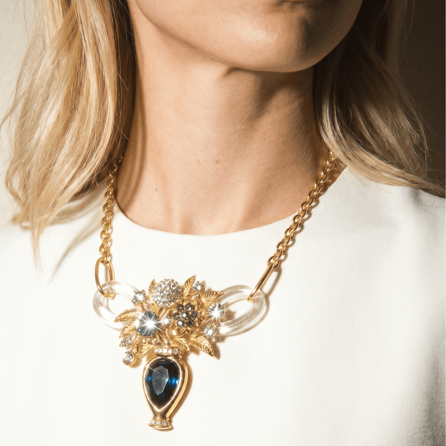 Vintage Bespoke Bouquet Necklace One of One - 