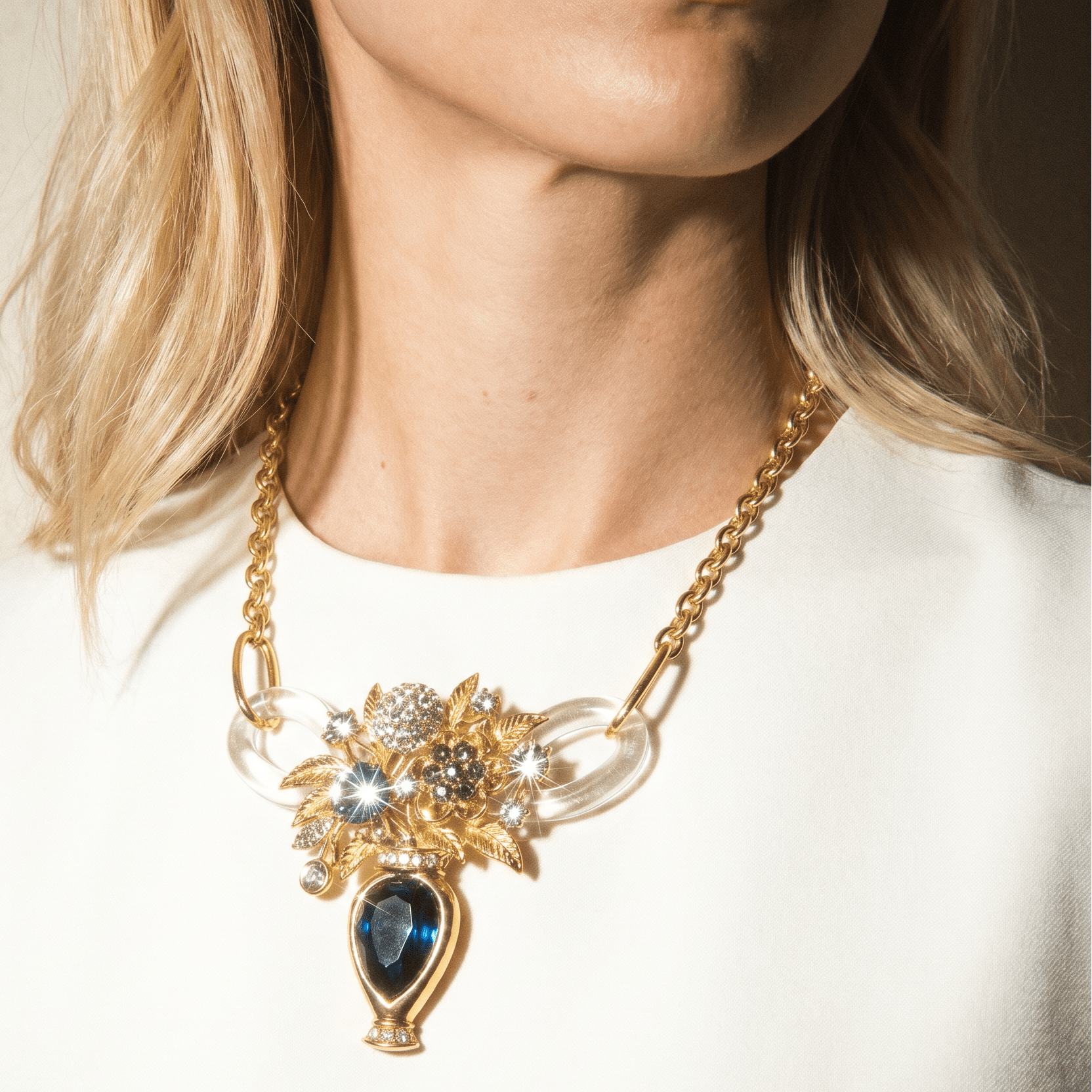 Vintage Bespoke Bouquet Necklace One of One - 
