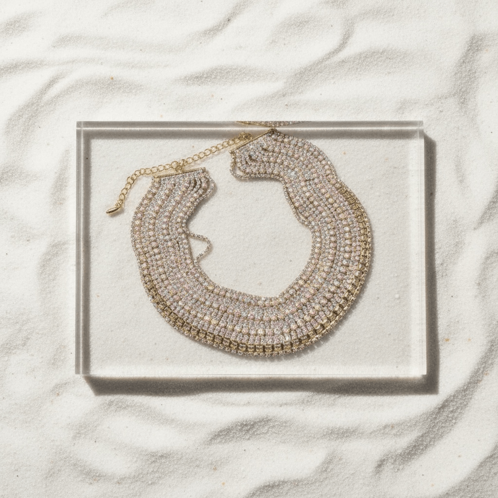 Vogue Diamante Statement Choker - 