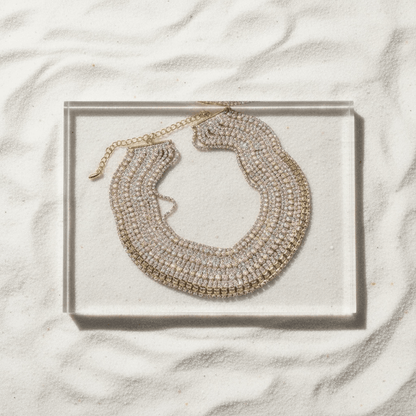 Vogue Diamante Statement Choker - 