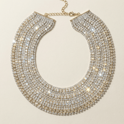 Vogue Diamante Statement Choker - Necklace