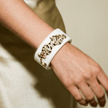 White Resin Animal Cuff - 