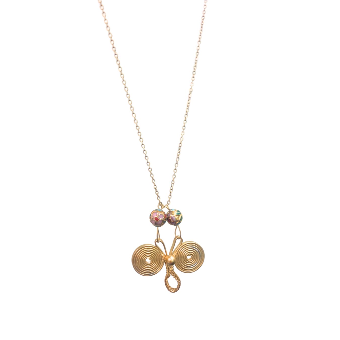 1 of 1 Vintage Gold Button Necklace-