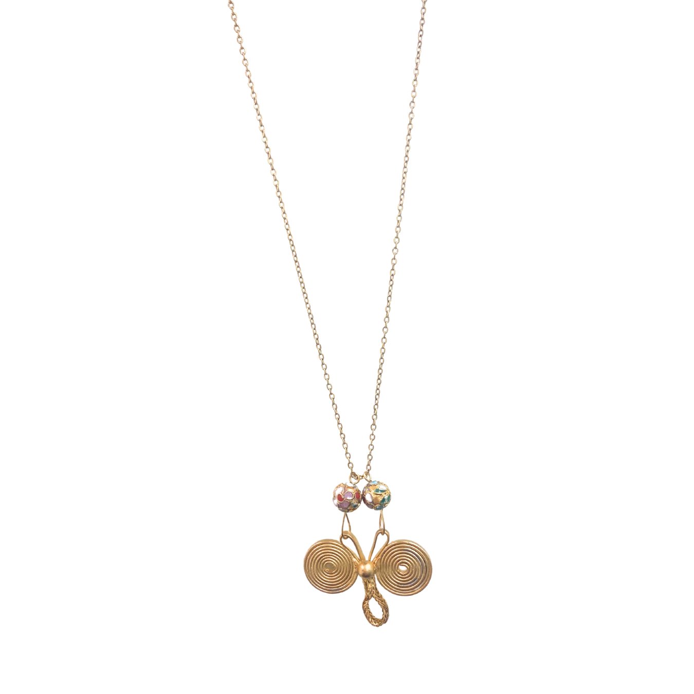 1 of 1 Vintage Gold Button Necklace-
