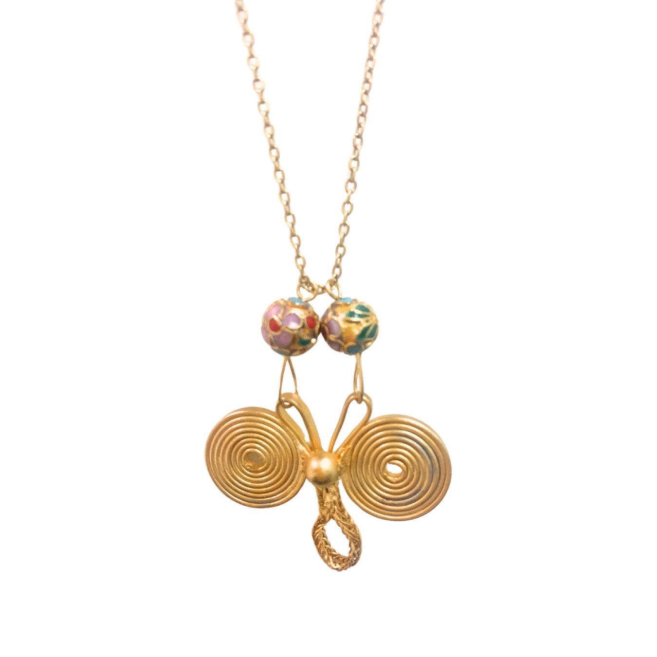 1 of 1 Vintage Gold Button Necklace-