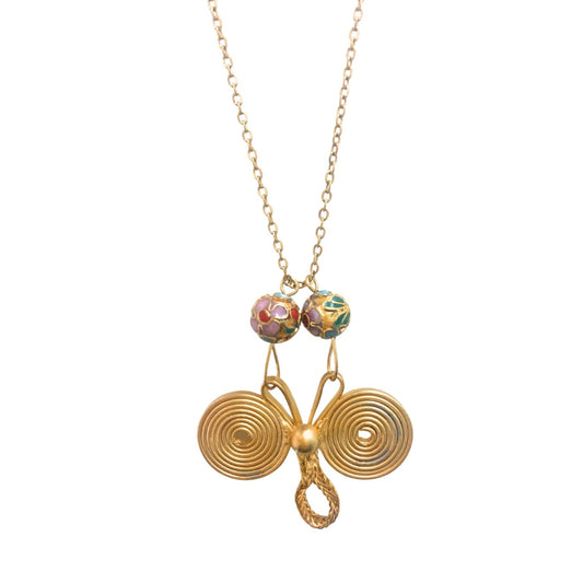 1 of 1 Vintage Gold Button Necklace-