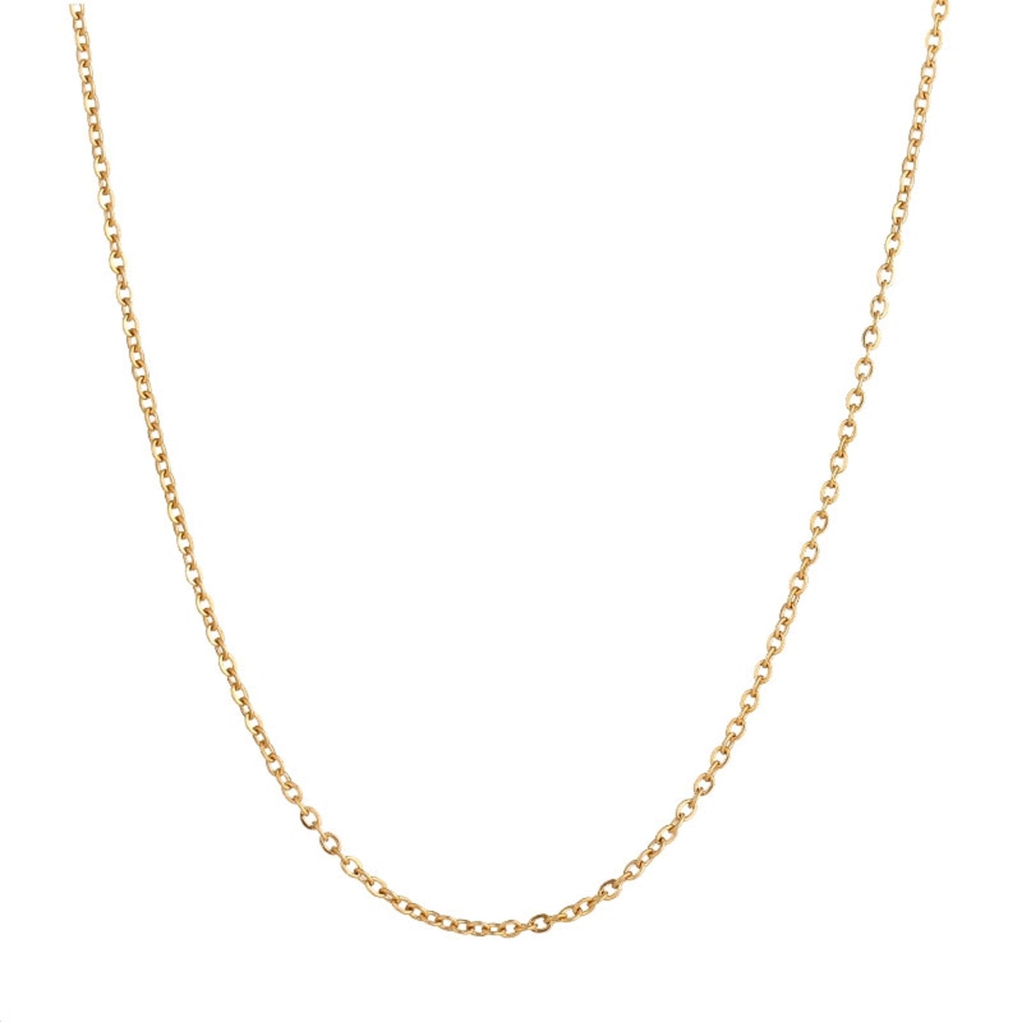 14k Gold Plated Fine Chain Necklace-