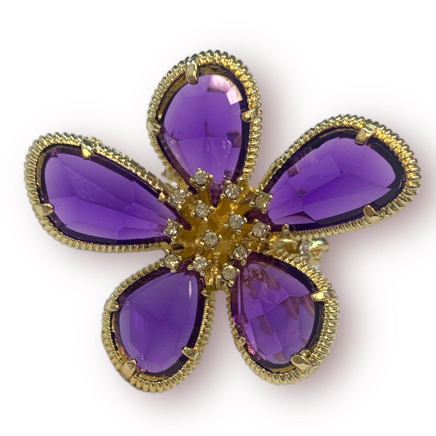 Ballroom Blitz Adjustable Gold and Purple Ring-Ring