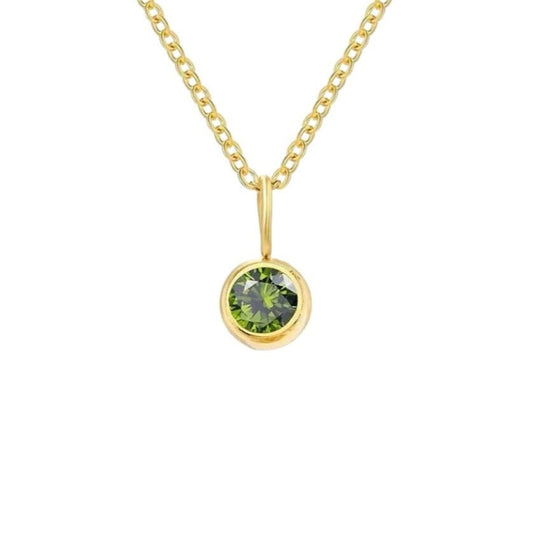 Birthstone Gold Necklaces (more colours)-Necklace