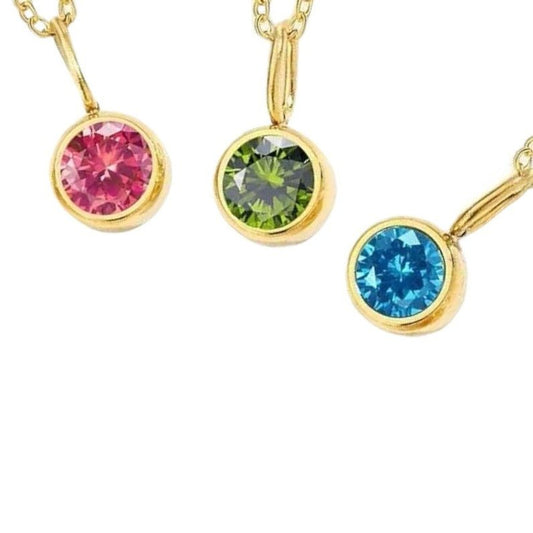 Birthstone Gold Necklaces (more colours)-Necklace