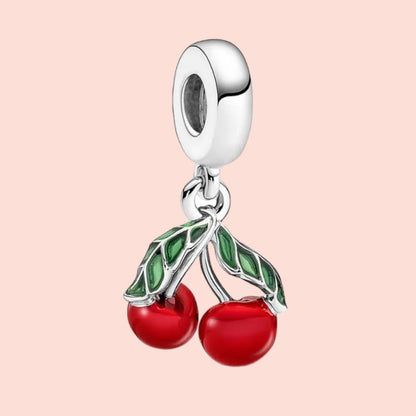 Cherry Pie Sterling Silver 925 Necklace-