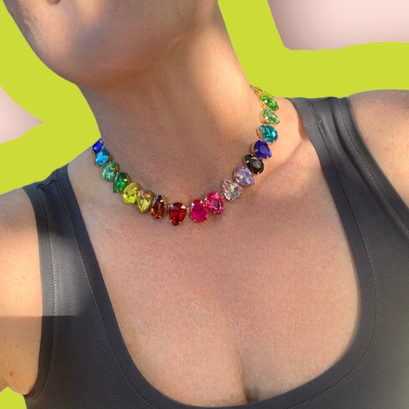 Killer Queen Rainbow Necklace-