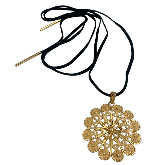 Mamacita Gold Flower Multi Necklace-