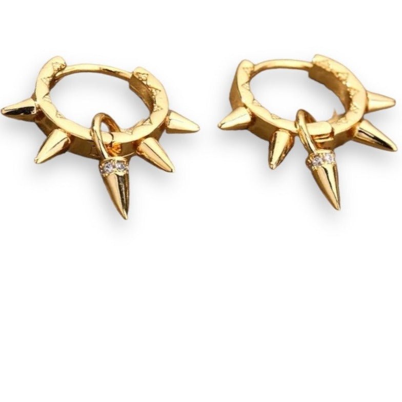 Petite Punk 18k Gold Plated Earrings-