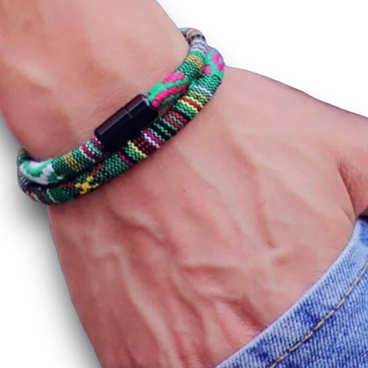 Point Break Magnetic Double Cotton Bracelet-