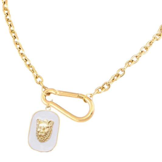 Roar Gold Plated and Enamel Charm-
