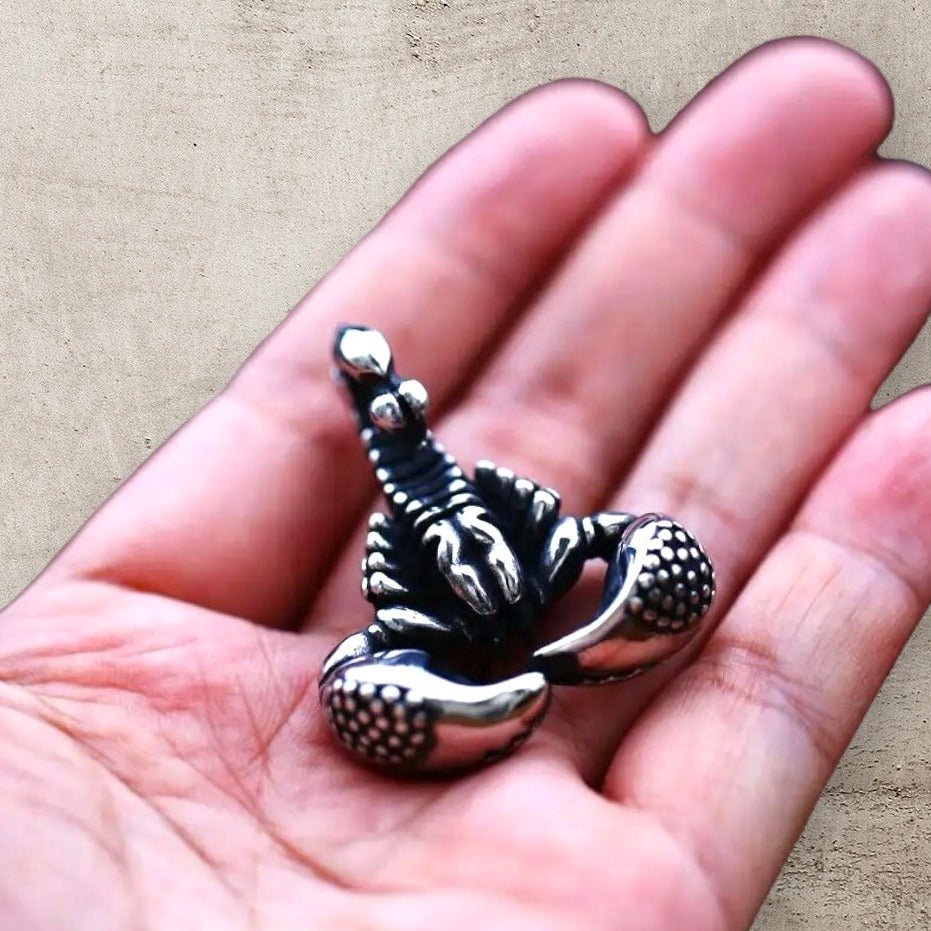 Scorpion’s Sting Silver Necklace-