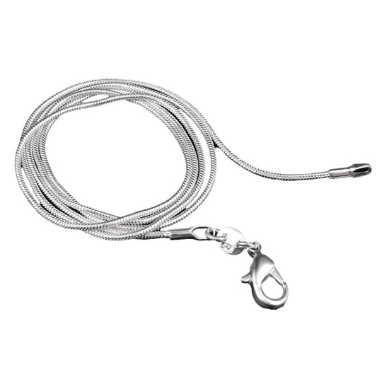 Sterling Silver 925 Fine Snake Chain Necklace-