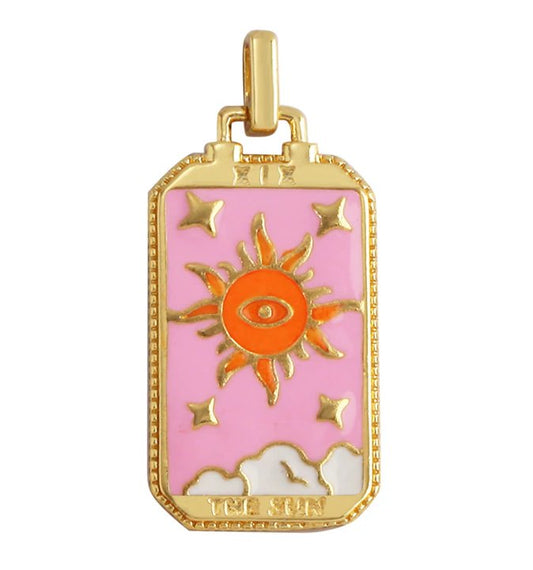 Tarot Card Charm 'The Sun'-Charm