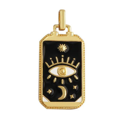 Tarot Card Evil Eye Necklace (more colours)-Necklace