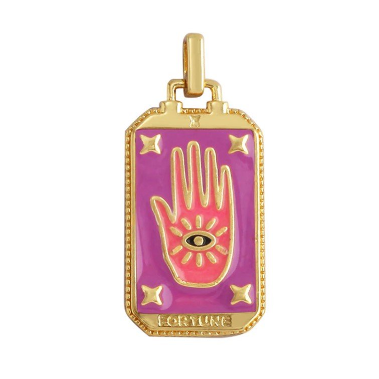Tarot Card Fortune Necklace (more colours)-Necklace