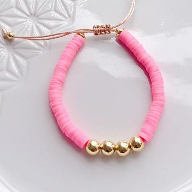 True Colours Pink Bracelet-